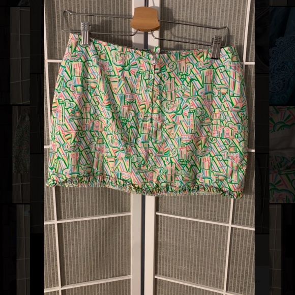 🌸🦋💙LILY PULITZER SKIRT LIGHTHOUSE 🦋💙🌸 - Picture 2 of 3